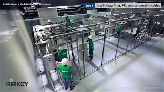Modular hard wall clean room installation screenshot 5