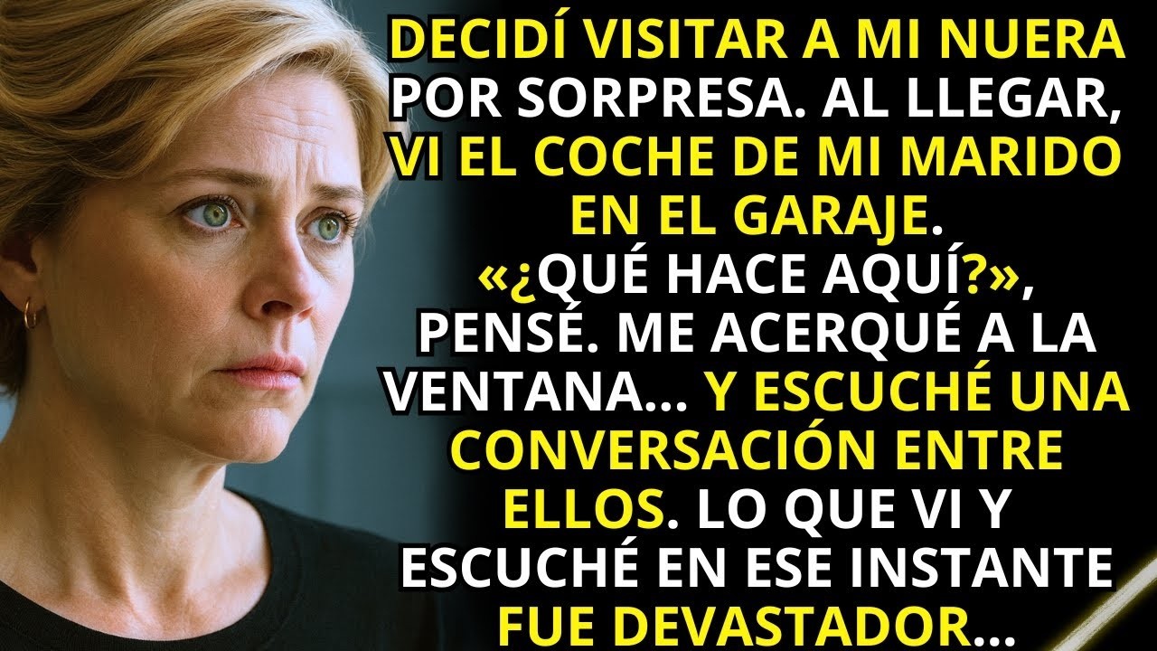 Decidí pasar por casa de mi nuera por sorpresa , pero fue mi marido quien abrió la puerta. Entonces…