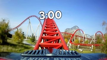 3 Minutes Roller coaster Water Park Countdown timer