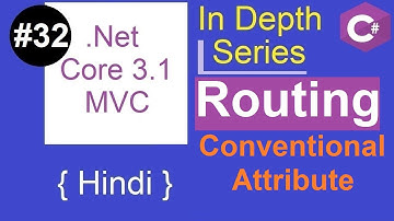 32. routing in asp.net core 3.1 | attribute routing | conventional routing |  MVC Tutorial | Hindi