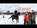 Trying SKIJORING for the FIRST TIME!! | Hailey Liberty