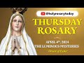 THURSDAY HOLY ROSARY 💛 APRIL 4, 2024 💛 LUMINOUS MYSTERIES OF THE ROSARY [VIRTUAL] #holyrosarytoday