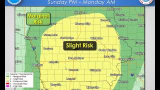 1 Minute Web Briefing:  Sunday's Iowa Severe Weather Threat