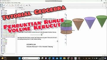 PEMBUKTIAN VOLUME KERUCUT DENGAN PENDEKATAN VOLUME TABUNG MENGGUNAKAN APLIKASI GEOGEBRA