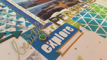 Mixed Media Scrapbook Layout: Beautiful Perspective