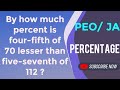 Percentage// Short tricks// Junior Assistant// PEO// @Y5Teaching