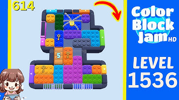 Color Block Jam Level 614 (1536) Solution Walkthrough