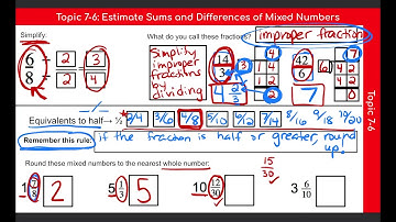 Estimate Sums and Differences of Mixed Numbers