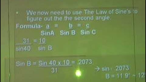 CALS ECHS -- Trigonometry: Law of Cosines Word Problems