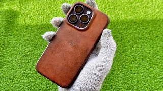 Bullstrap Leather Case (Sienna) Patina - iPhone 14 Pro