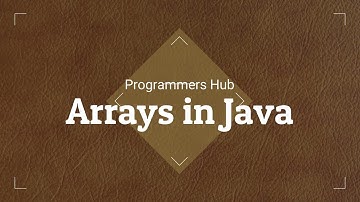 Arrays in Java 1-D