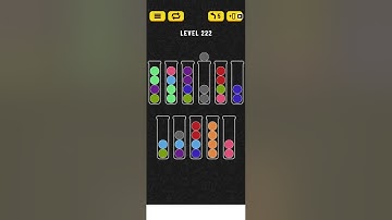 Ball sort puzzle level 222 #ballsortpuzzle