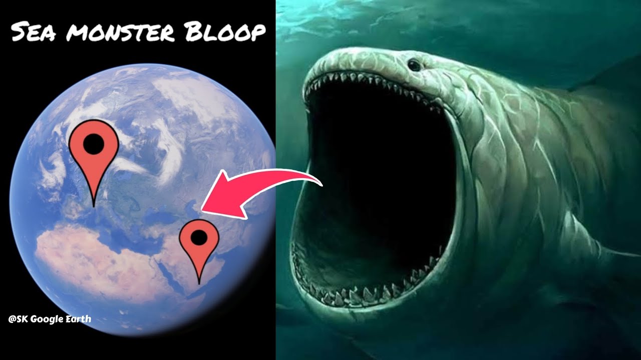 OMG 😱 i found sea monster bloop on Google map and google earth # ...