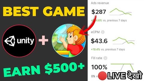 Best App To Earn $500 Easily With Unity Ads #UnityAds #Admob #FacebookAds #StartApp #Appnext #Vungle