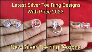 Latest Silver Toe Ring Designs with Price 2023/silver toe rings under 700 Rs