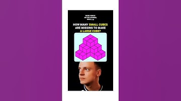 🧩 How Many Small Cubes Are Missing to Form the Large Cube? 🤔 #shorts #puzzle #quiz #riddles #game