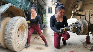 Mechanical Girl: Repair Complete Restoration Truck Rearwheel Drive System  Truck Wheels