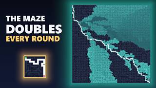 The maze doubles every round. The slowest algorithm is out.