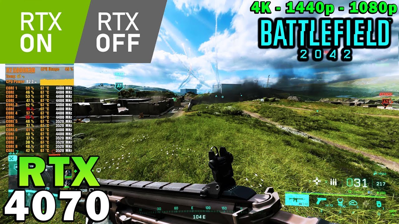 Battlefield 2042 | RTX 4070 | Ryzen 7 5800X3D | 4K - 1440p - 1080p ...