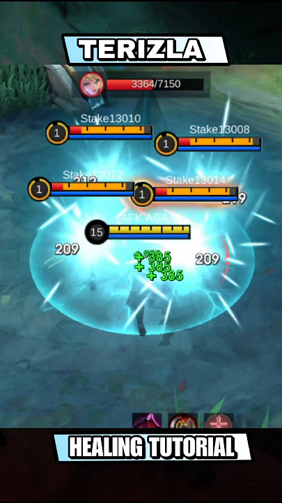 TERIZLA HEALING TUTORIAL AND BUILD #mlbb #shorts #terizla