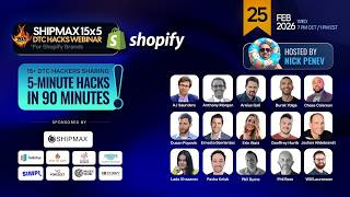 SHIPMAX 15X5 DTC Hacks Webinar on Feb 25