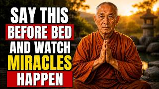 Say These 3 Words Before Sleeping and Attract Unexpected Miracles | Monk Orion