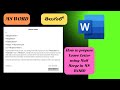 How to use Mail Merge using Leave Letter in MS-WORD ||