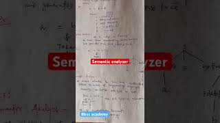 Semantic analyzer