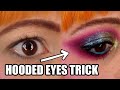 How to make YOUR HOODED eyes look LESS hooded by winging out your eyeshadow