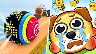 Going Balls | Save The Doge  All Level Gameplay Android  iOs  NEW APK UPDATE.