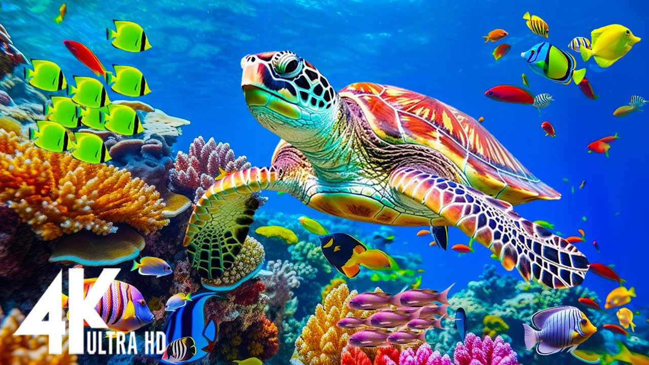 24HRS Stunning 4K Underwater Wonders - Rare & Colorful Sea Creatures ...