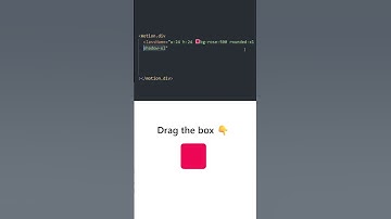 Create Draggable Box with Framer Motion #tailwind #tutorial #coding #webdevelopment #web #css #react