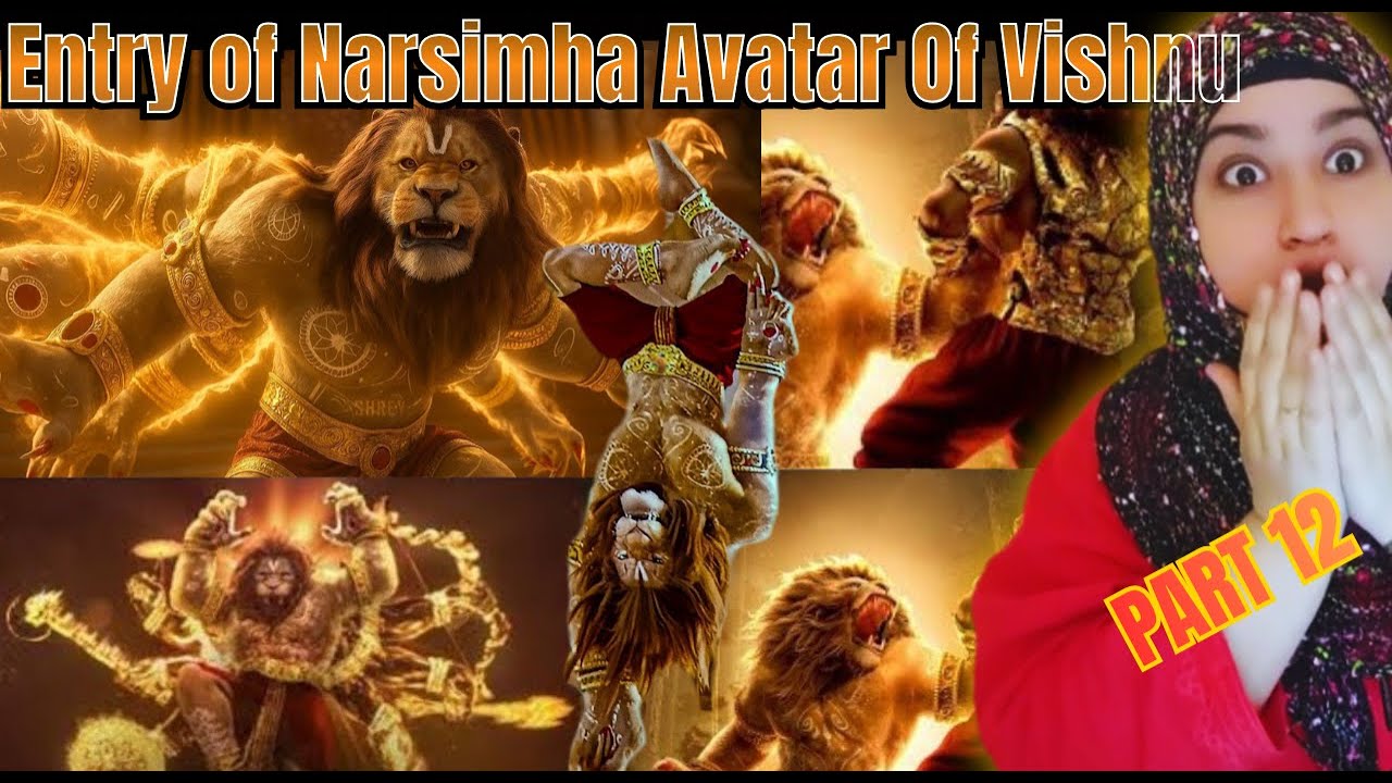 Mahavatar Narsimha  (Vishnu) vs Hiranyakashyap Fight Scene | Enter Of Narsimha Avatar Vishnu | P-12