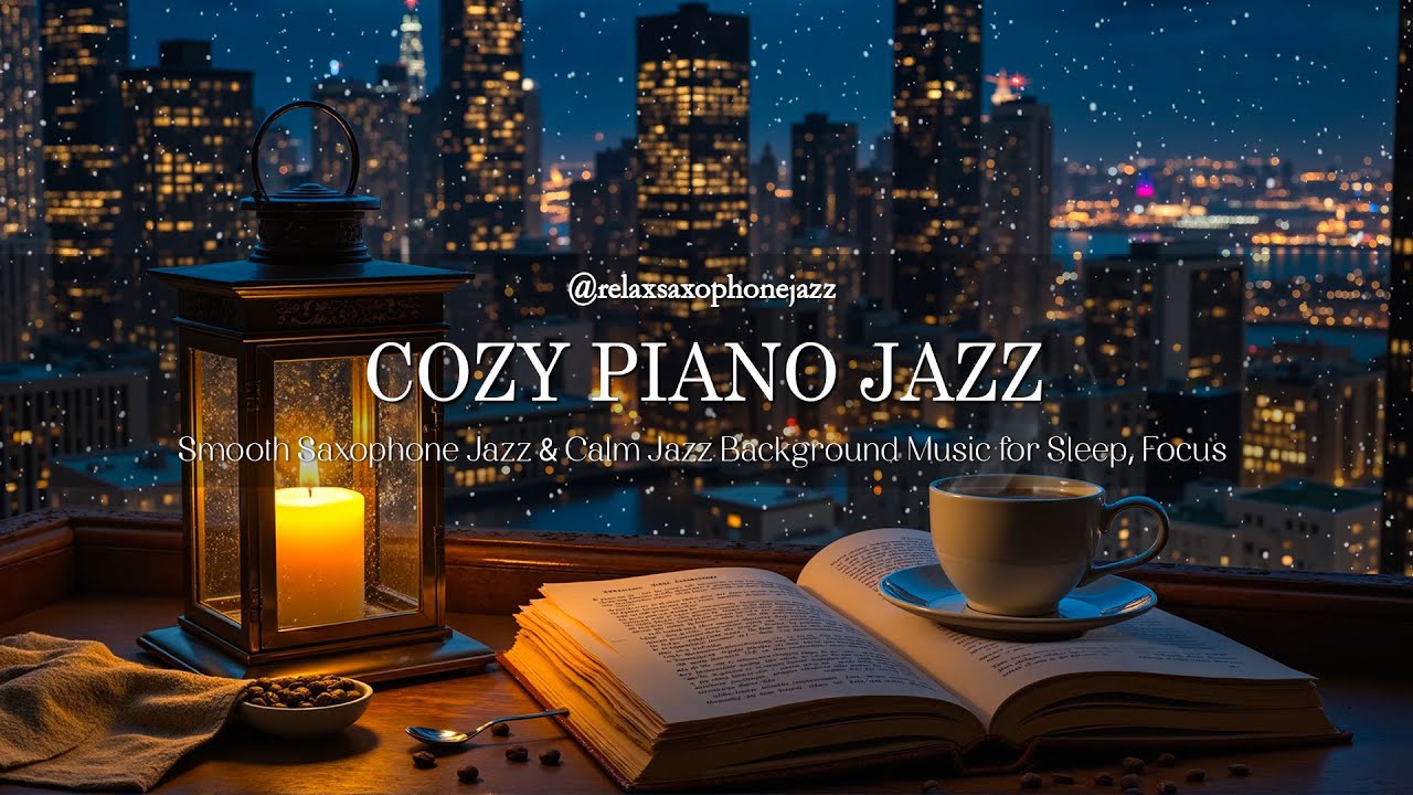Tender Cozy Piano Jazz Music - Smooth Saxophone Jazz - Calm Jazz Background Music for Sleep, Focus