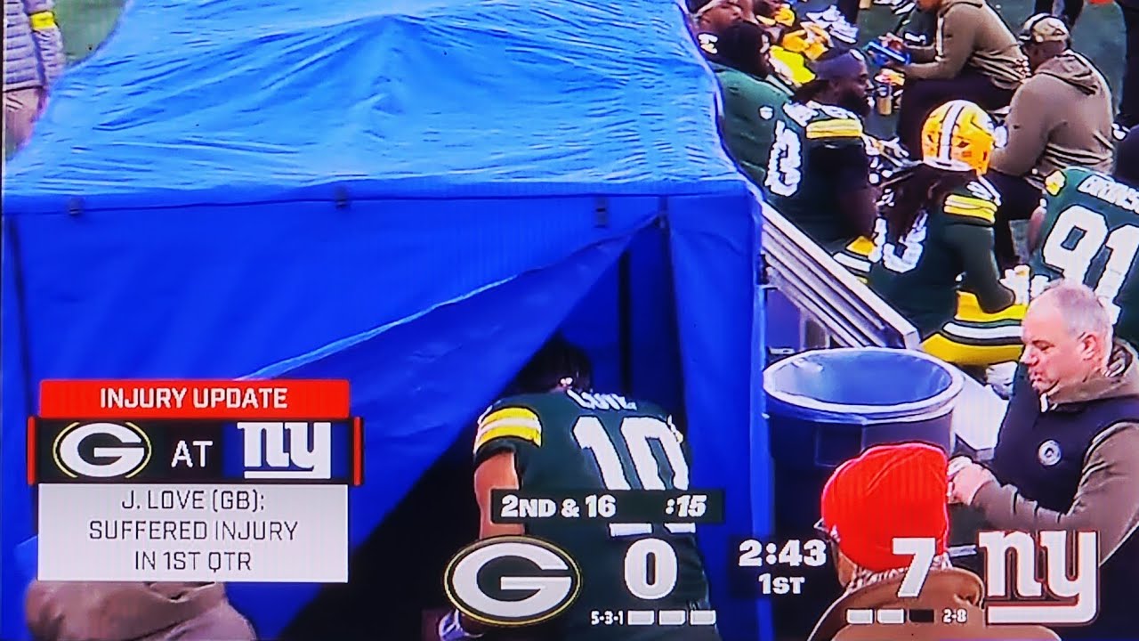 JORDAN LOVE INJURY (FULL VIDEO) GREEN BAY PACKERS VS NEW YORK GIANTS: NFL WEEK 11: NOVEMBER 16, 2025