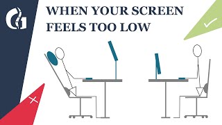 When Your Monitor Feels Too Low (It’s Not Always The Screen Height)