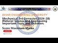 BEU Patna l Material Science and Engineering Important Topics & Question l Mechanical 3rd Semester