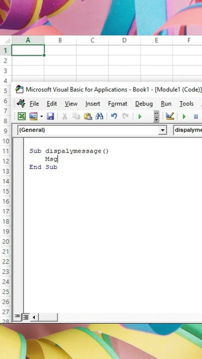 How to use MSGBOX function in VBA | Visual Basic Application - YouTube