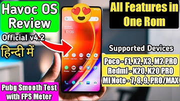 Latest Havoc OS 4.2 Honest Review For Poco F1/X3/M2 Pro/Note 4/5/6/7/8/9 | Havoc OS v4.2 Pubg Test
