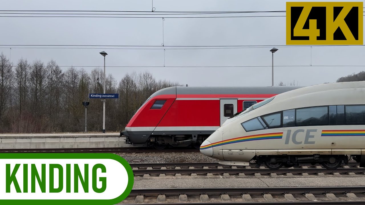 Schneller ICE-Verkehr in Kinding (u.a. mit 