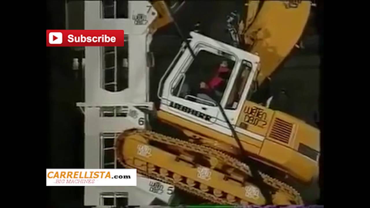 Big Machines escavatore si arrampica su una torre di 30 mt