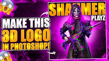 How To Make PUBGM/BGMI  3D Logo Avatar | Photoshop Tutorial | Urdu/Hindi | Saad  GFX