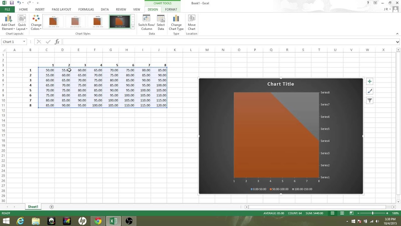 Contour Chart Excel