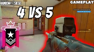 4 VS 5 PARTIDA DIFICIL | GAMEPLAY - WaloMEX Rainbow Six Siege