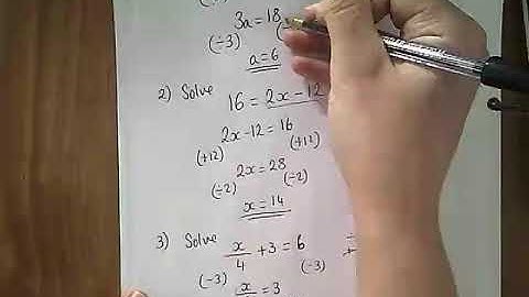 Solving Two Step Equations & Equations with Brackets