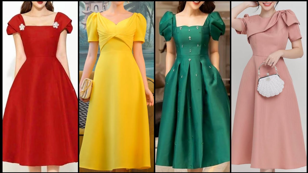 Fabulous And Elegant ALine Cocktail Formal Dress Design YouTube