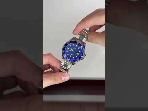 Чоловічий наручний кварцовий годинник Hemsut Zurich Carekiso Nylon Blue, 2 ремінці, видео 1