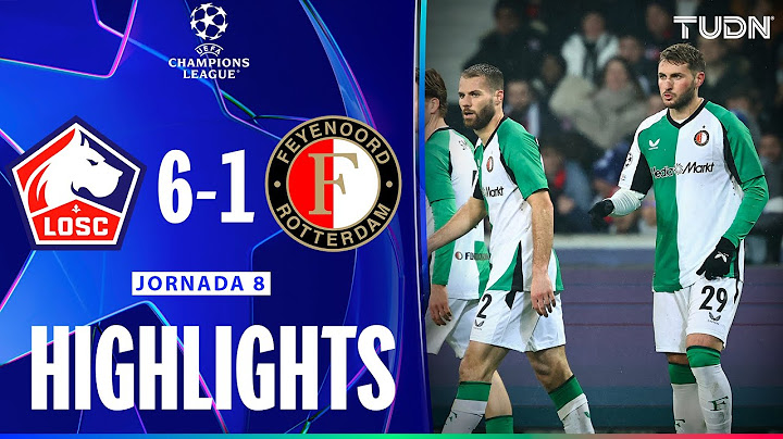 HIGHLIGHTS - Lille 6-1 Feyenoord | UEFA Champions League 24/25 | TUDN