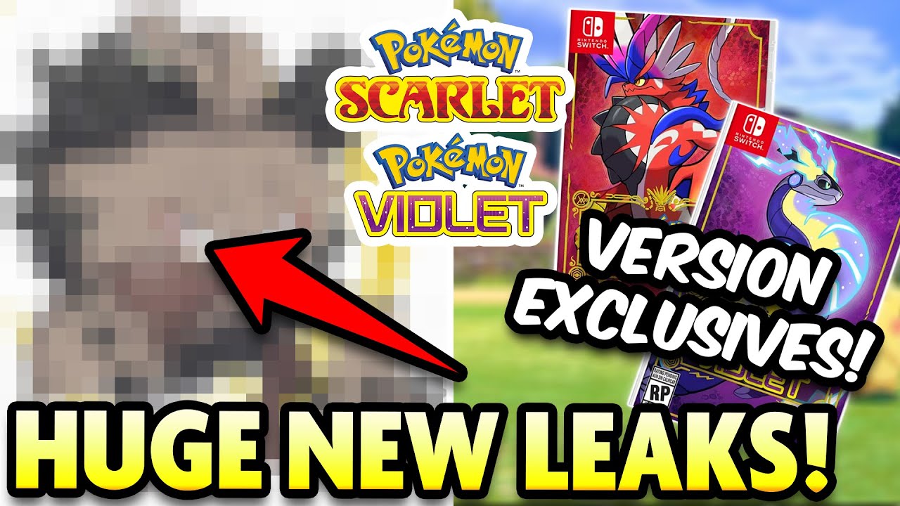 HUGE UPDATES and LEAKS! Pokemon Scarlet and Violet Version Exclusive Leaks  and More! 