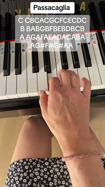 How to play ' Passacaglia' by Handel Halvorsen  on piano. #pianotutorial #passacaglia